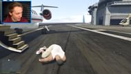 Nought barely made it to the aircraft carrier (Image via YouTube @Nought)